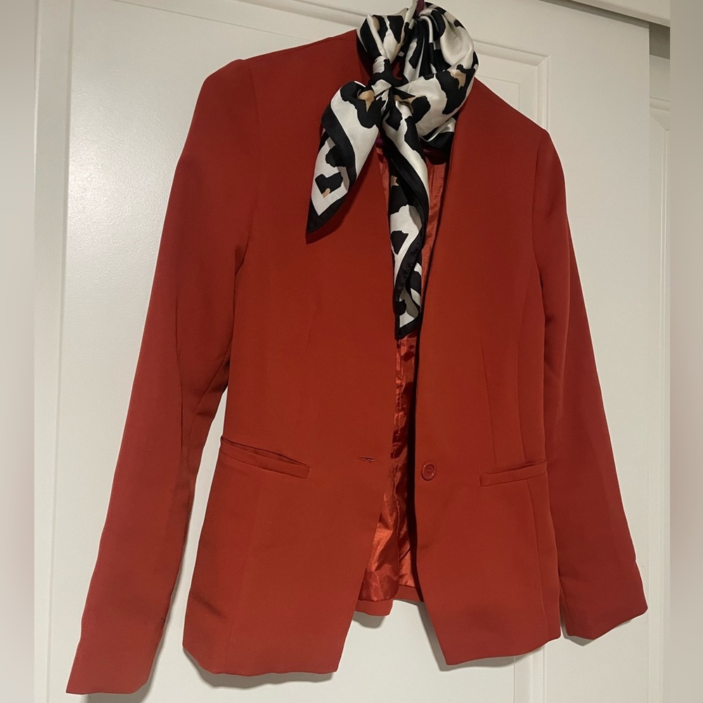 🧡Elegant Rust Burnt Orange Women's Blazer🧡